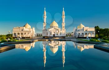 White mosque at Bolgar. UNESCO world heritage in Tatarstan, Russia
