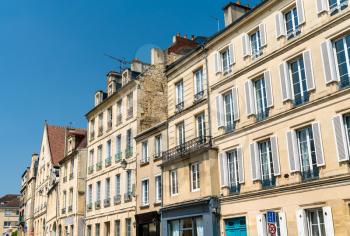 Typical french buildings in Caen, the Calvados department of Normandy