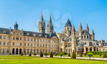 The city hall and the Abbey of Saint-Etienne in Caen - Normandy, France