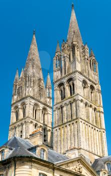 The Saint Etienne Abbey Church in Caen - Normandy, France