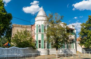 Traditional buildings in the city centre of Krasnodar, Russian Federation