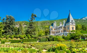 Massandra Palace, a major tourist attraction at the south coast of Crimea