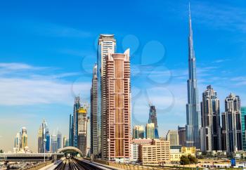 Skyscrapers in Dubai Downtown, United Arab Emirates