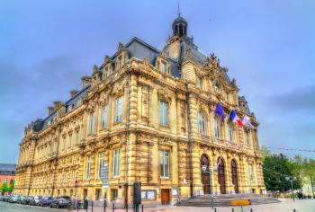 Town hall of Tourcoing, a city near Lille in the Nord Department of France