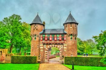 De Haar Castle near Utrecht. A major tourist attraction in the Netherlands