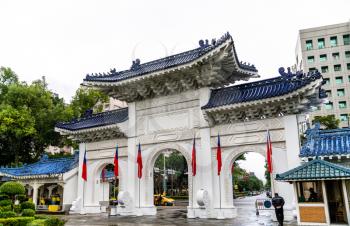 Dazhong Gate of Chiang Kai-Shek Memorial Hall in Taipei, Taiwan