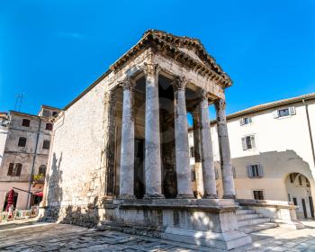 Roman Temple of Augustus in Pula - Istria, Croatia