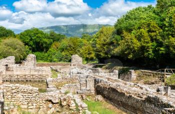 Ruins of the ancient town of Butrint or Buthrotum. UNESCO world heritage in Albania