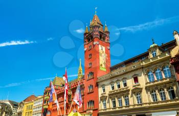 Rathaus, the Town Hall of Basel - Switzerland
