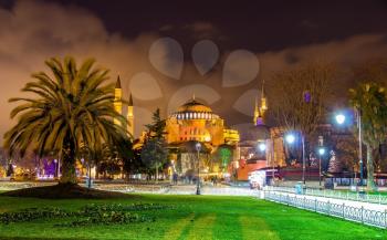 View of Hagia Sophia in Istanbul - Turkey