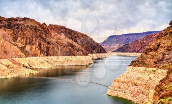 Lake Mead above Hoover Dam in Nevada and Arizona, the United States