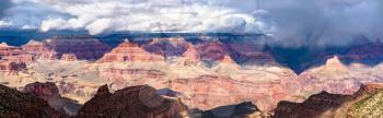 Panorama of the Grand Canyon from the South Rim. Arizona, United States