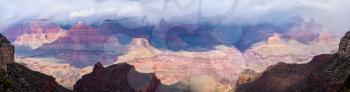 Panorama of the Grand Canyon from the South Rim. Arizona, United States