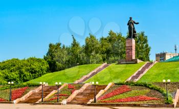 Monument to Mullanur Waxitov, a Tatar revolutionary in Kazan, Russia