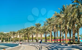 Mia Park at Museum of Islamic Art in Doha, Qatar. The Middle East
