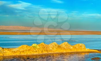 Chott el Djerid, an endorheic salt lake in Tunisia