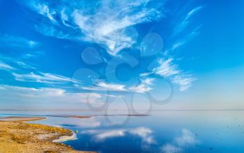 Chott el Djerid, an endorheic salt lake in Tunisia