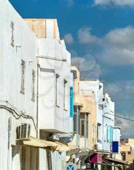 Traditional houses in Medina of Kairouan. A UNESCO world heritage site in Tunisia, North Africa