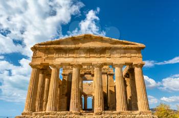 Temple of Concordia in the Valley of the Temples at Agrigento - Sicily, Italy