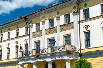 Administration building in the old town of Levoca. A UNESCO world heritage site in Slovakia