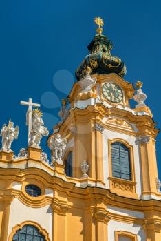 Saint Peter and Paul Church at Melk Abbey. Wachau Valley in Austria