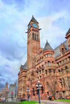 The Old City Hall, a Romanesque civic building and court house in Toronto - Ontario, Canada