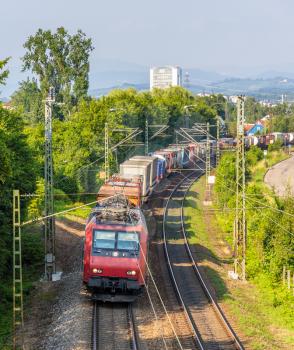 Swiss freight train in Germany