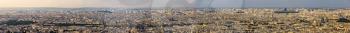 Panorama of the centre of Paris from the Maine-Montparnasse Tower