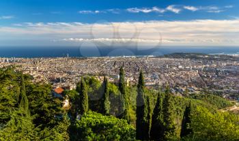 View of Barcelona and the Mediterranean Sea - Spain