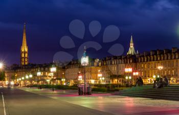 View of Bordeaux in the evening - France, Aquitaine