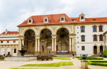The garden of Waldstein palace in Prague, the Czech Republic