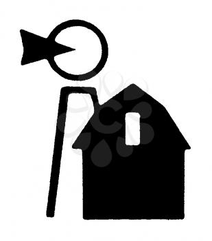 Royalty Free Clipart Image of a Shed