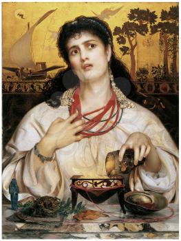 Royalty Free Clipart Image of medea by Frederick Sandys