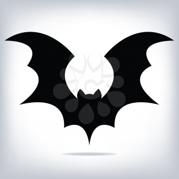 Halloween flying bat silhouettes