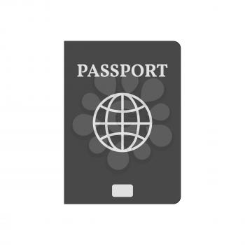 Passport icon. Symbol in trendy flat style isolated on white background. Illustration element for your web site design, logo, app, UI.