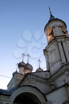 The Russian Orthodox Church in the Vologda city, Russia. Summer sunny day.