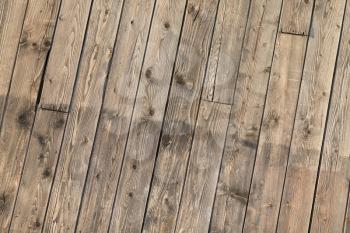 Wooden plank brown texture background. Front view.