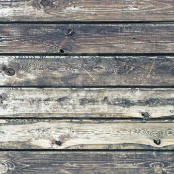 Old wood planks texture. Vintage weathered wooden background.