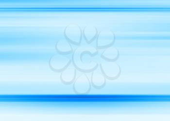 Horizontal blue motion blur background with blank space
