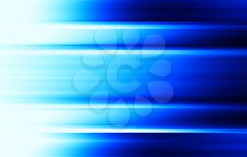 Horizontal vibrant blue blurred panels background