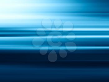 Horizontal blue motion blur abstcrat background