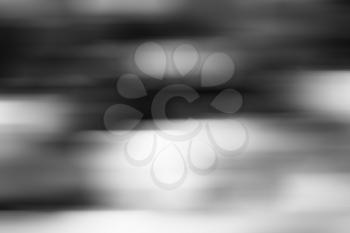 Horizontal black and white motion blur abstraction backdrop