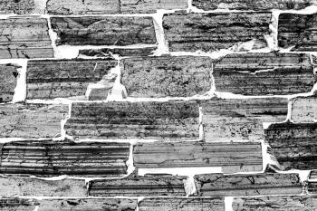 Horizontal black and white brick texture background hd
