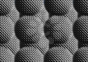 Horizontal black and white tiled mics textured background backdrop