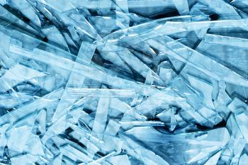 Blue glass fragments textured background hd