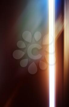 Opened door light leak vertical composition