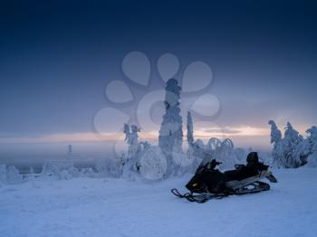 Finland snowmobile