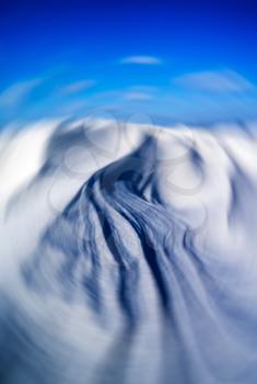 Snow dunes backdrop