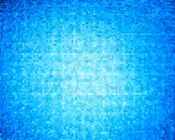 Horizontal cyan 3d cube extruded blocks abstract background