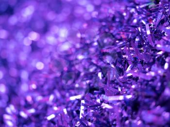 New year purple decorations background